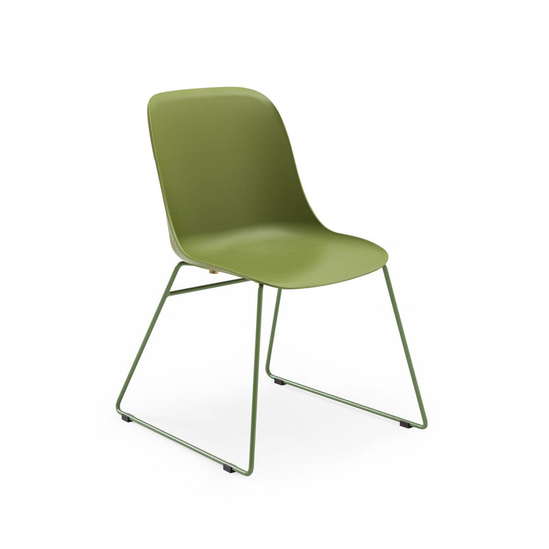 Atmacha Home & Living Chair Khaki / Khaki Painted Metal Shell-U Chair