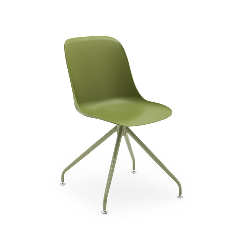 Atmacha Home & Living Chair Khaki / Khaki Painted Metal Shell-Z Chair
