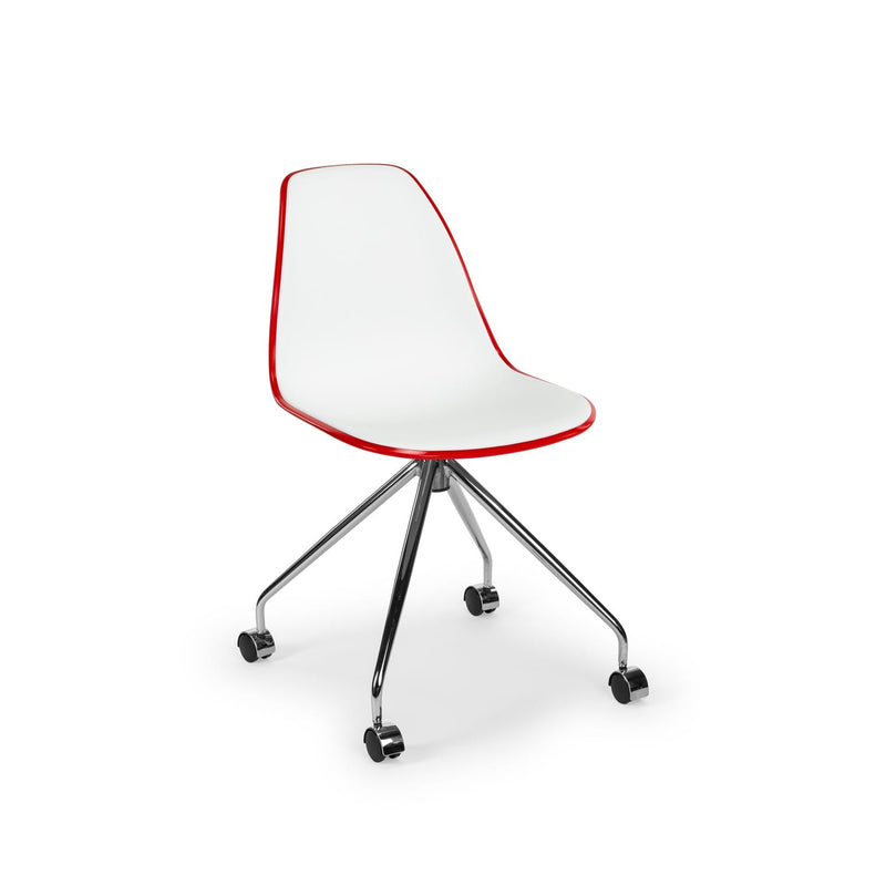 Atmacha Home & Living Chair Red / Chrome Coated Eos-O Chair