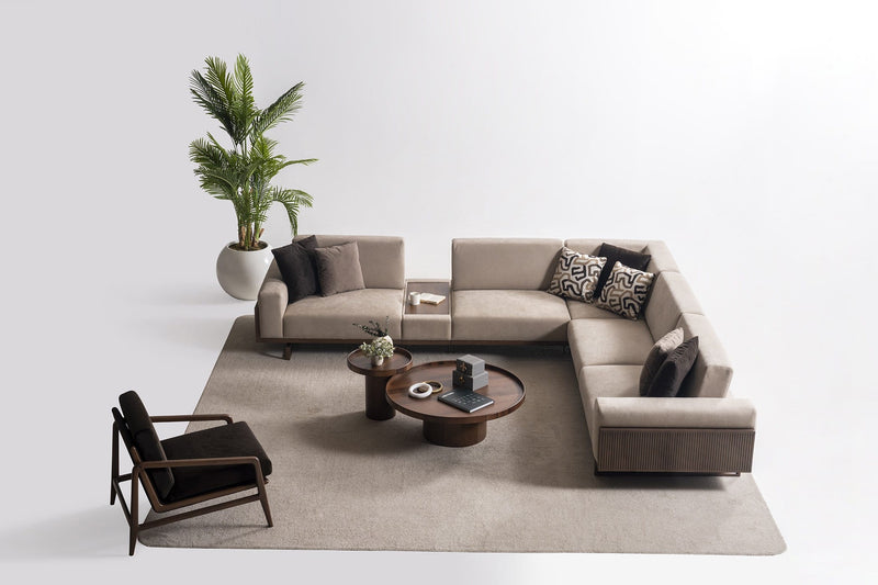 Atmacha Home & Living Corner Sofa Harmonia Modular Corner Sofa