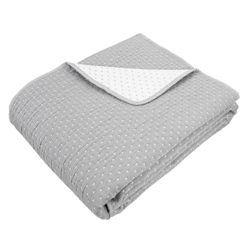 Atmacha Home & Living Cushion 240x260 cm / Grey TACTILE JAQ DOT QUILT GREY 240 X 260 Grey / 240x260 cm