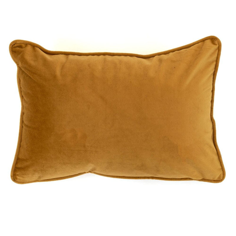 Atmacha Home & Living Cushion 30x45 cm / Assorted VELVET PIPED CUSHION COGNAC 30 X 45 30x45 cm
