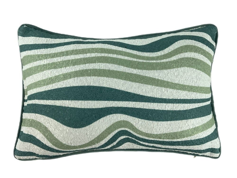 Atmacha Home & Living Cushion 30x45 cm / Assorted WAVE PRINT ON BOUCLE SEAFOAM  30 X 45 30x45 cm