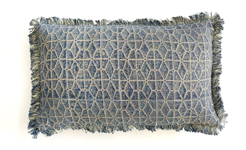 Atmacha Home & Living Cushion 30x50 cm / Assorted GEO BLOCK PRINT INDIGO  30 X 50 30x50 cm