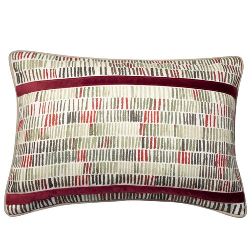 Atmacha Home & Living Cushion 35x50 cm / Assorted EARTH PRINTED LINES WITH VELVET APP 35x50 cm