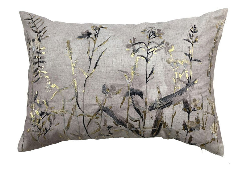 Atmacha Home & Living Cushion 35x50 cm / Gold TAUPE AND GOLD METALLIC STEMS  35 X 45 Gold / 35x50 cm