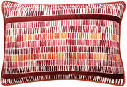 Atmacha Home & Living Cushion 35x50 cm / Rust RUST  PRINTED LINES WITH VELVET APP Rust / 35x50 cm