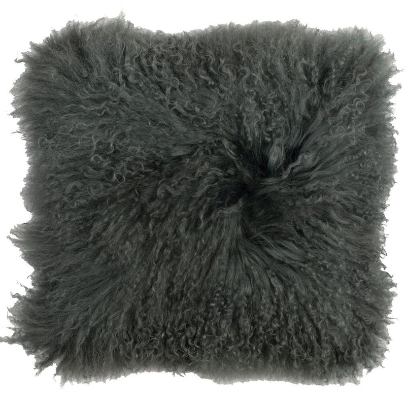 Atmacha Home & Living Cushion 40x40 cm / Sage MONGOLIAN LAMB REAL SUEDE SAGE 40 X 40 Sage / 40x40 cm