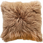 Atmacha Home & Living Cushion 40x40 cm / Taupe MONGOLIAN LAMB REAL SUEDE TAUPE 40 X 40 Taupe / 40x40 cm