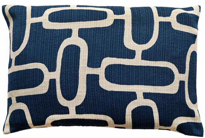 Atmacha Home & Living Cushion 40x60 cm / Blue ABSTRACT CHAINS JACQUARD BLUE 40 X 60 Blue / 40x60 cm