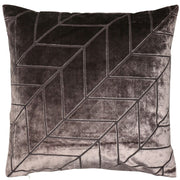 Atmacha Home & Living Cushion 43x43 cm / Assorted CUT VELVET CHEVRONS TRUFFLE 43x43 cm