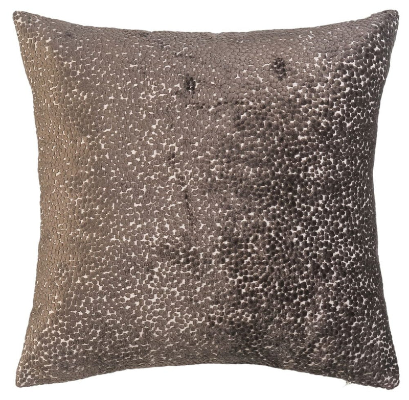 Atmacha Home & Living Cushion 43x43 cm / Assorted CUT VELVETS DOT DARKCHOC 43X43 43x43 cm
