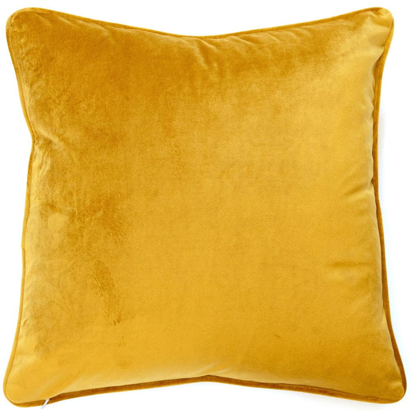Atmacha Home & Living Cushion 43x43 cm / Assorted PIPED VELVET CUSHION COGNAC 43x43 cm
