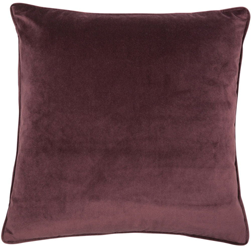 Atmacha Home & Living Cushion 43x43 cm / Assorted VELVET PIPED AUBERGINE 43x43 cm