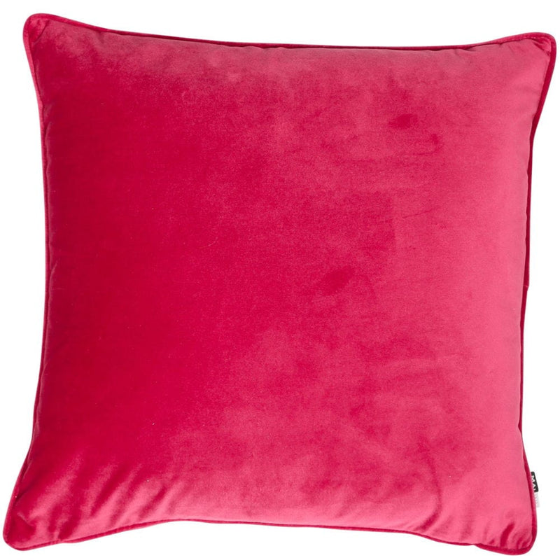 Atmacha Home & Living Cushion 43x43 cm / Assorted VELVET PIPED FUSCHIA 43x43 cm