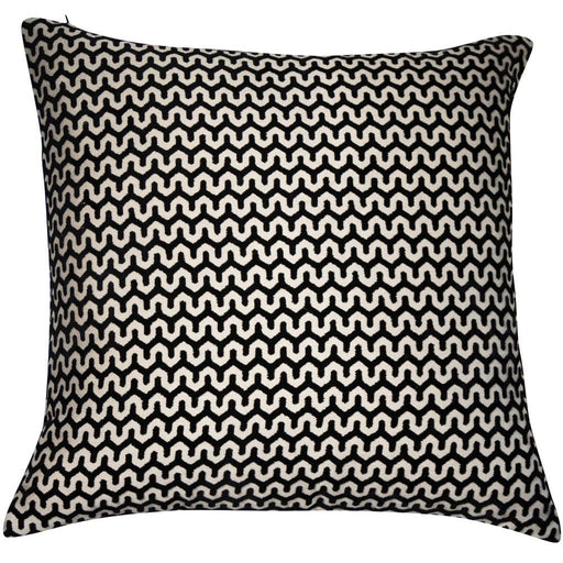 Atmacha Home & Living Cushion 43x43 cm / Black CUT VELVET WAVE BLACK / 43x43 cm