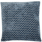 Atmacha Home & Living Cushion 43x43 cm / Blue CUT VELVET WAVE BLUE / 43x43 cm