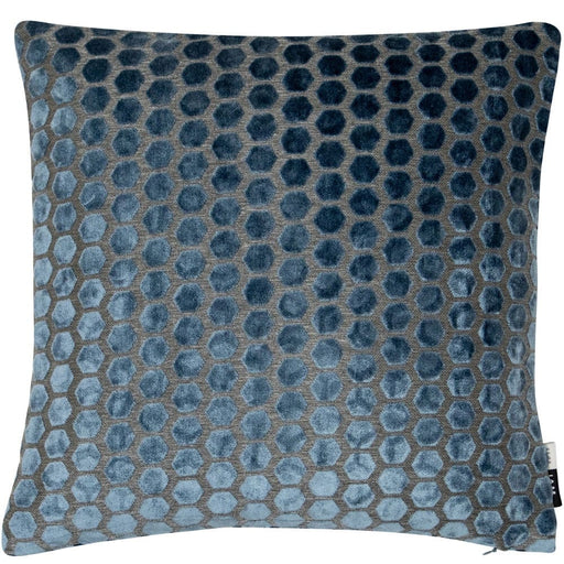 Atmacha Home & Living Cushion 43x43 cm / Blue SMALL HEX CUT  VELVET BLUE / 43x43 cm