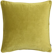 Atmacha Home & Living Cushion 43x43 cm / Green VELVET PIPED ACID GREEN / 43x43 cm