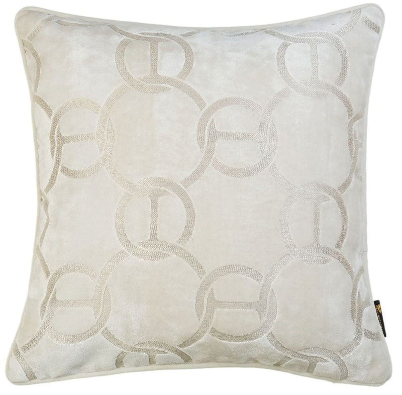 Atmacha Home & Living Cushion 43x43 cm / Ivory PAUL MONEYPENNY CHAINS CUT VELV IVORY / 43x43 cm