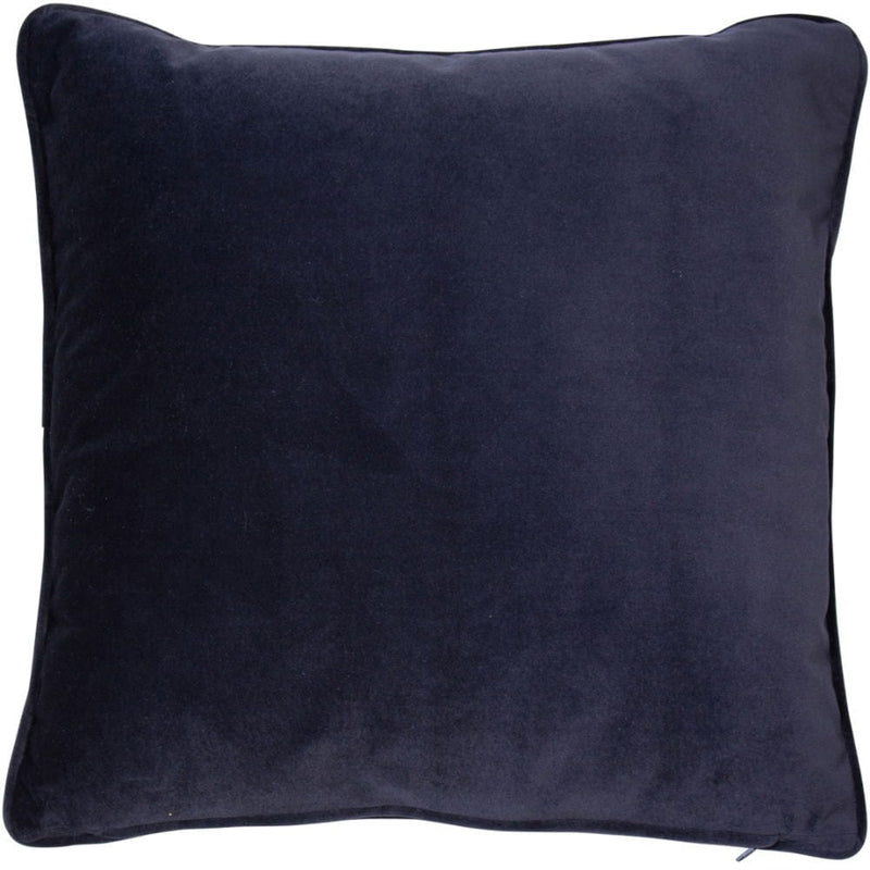 Atmacha Home & Living Cushion 43x43 cm / Navy VELVET PIPED NAVY / 43x43 cm