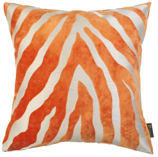Atmacha Home & Living Cushion 43x43 cm / Orange PAUL MONEYPENNY ZEBRA CUT VELV ORANGE / 43x43 cm