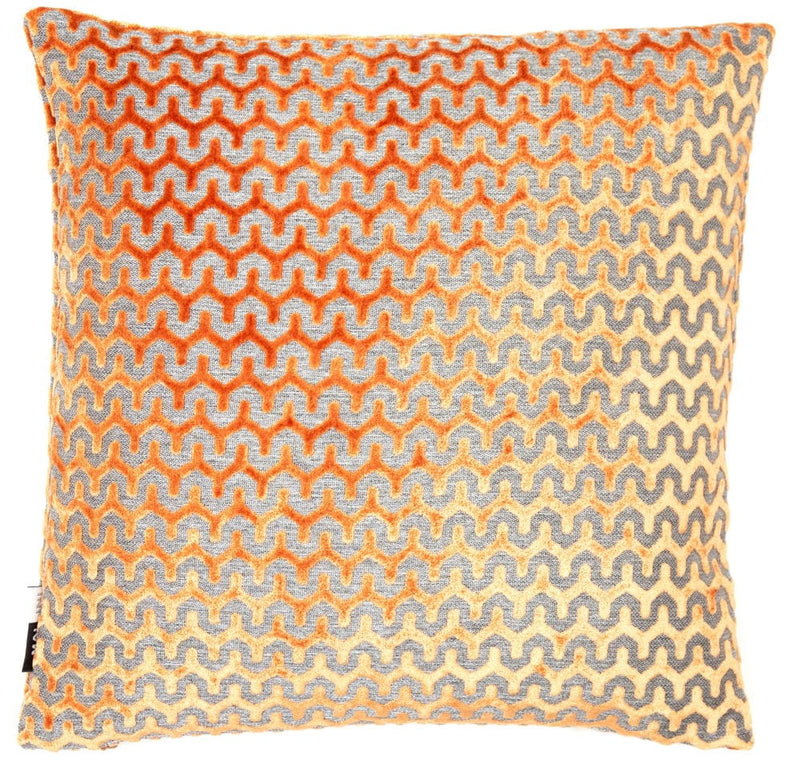 Atmacha Home & Living Cushion 43x43 cm / Tan CUT VELVET WAVE TAN / 43x43 cm
