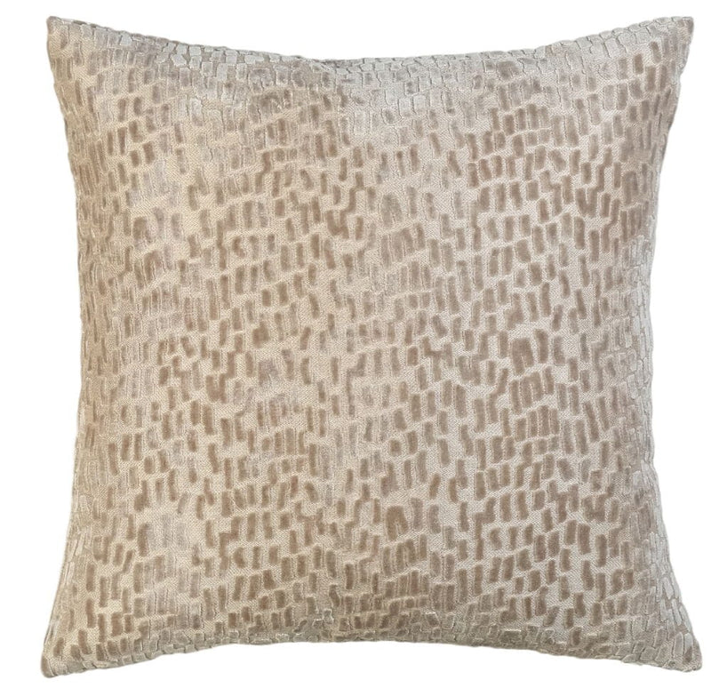 Atmacha Home & Living Cushion 43x43 cm / Taupe CUT VELVET DASHES TAUPE / 43x43 cm