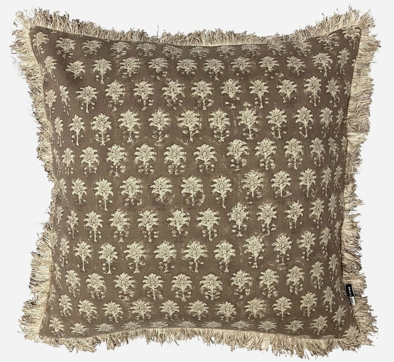 Atmacha Home & Living Cushion 45x45 cm / Assorted BLOCK PRINTED CUSHION NATURAL 45X45CMS 45x45 cm