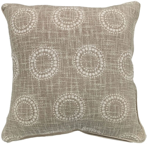 Atmacha Home & Living Cushion 45x45 cm / Assorted CIRCULAR DOT PRINT ON LOOSE WEAVE 45x45 cm