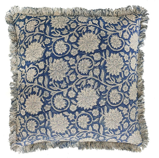Atmacha Home & Living Cushion 45x45 cm / Assorted FLORALTRELLIS  BLOCK PRINT INDIGO 45x45 cm