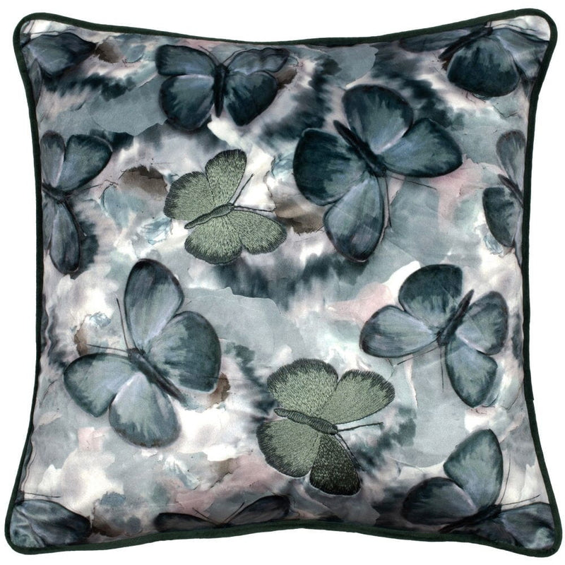 Atmacha Home & Living Cushion 45x45 cm / Assorted Printed Butterfly cushion on velvet with emb 45x45 cm