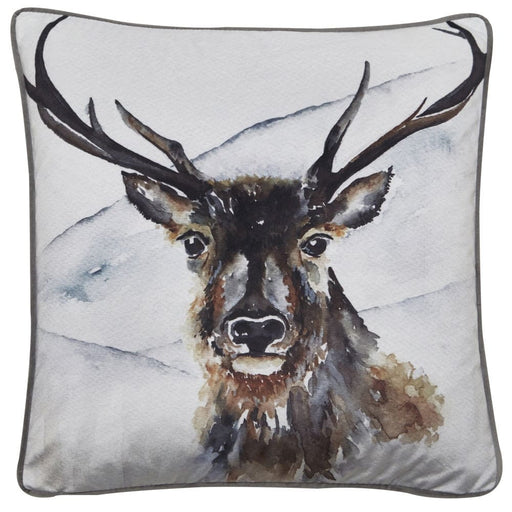 Atmacha Home & Living Cushion 45x45 cm / Assorted PRINTED WINTER STAG ON VELVET 45x45 cm