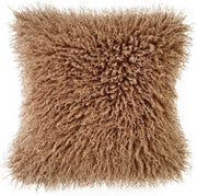 Atmacha Home & Living Cushion 45x45 cm / Assorted TEXTURED FAUX MONGOLIAN FUR CUSHION TERACOTTA 45x45 cm