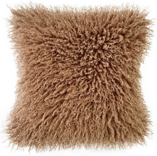 Atmacha Home & Living Cushion 45x45 cm / Assorted TEXTURED FAUX MONGOLIAN FUR CUSHION TERACOTTA 45x45 cm