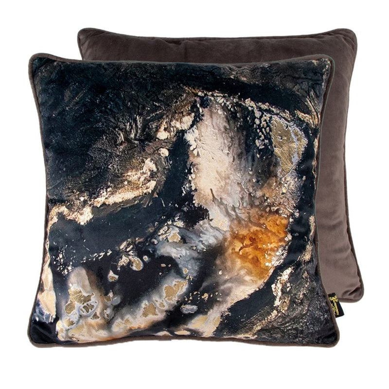 Atmacha Home & Living Cushion 45x45 cm / Black PRINTED BLACK SPLASH CUSHIONHINT OF MUST 45 X Black / 45x45 cm