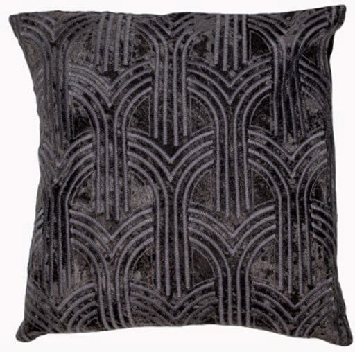 Atmacha Home & Living Cushion 45x45 cm / Black VELVET ART DECO ARBLES  EMB  BLACK / 45x45 cm