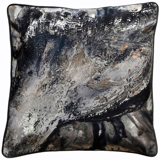 Atmacha Home & Living Cushion 45x45 cm / Blue RAJAN SETH BLUE/GREY PRINT WITH SILVER FOIL 4 Blue / 45x45 cm