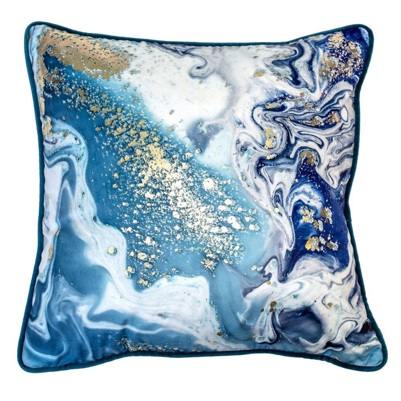 Atmacha Home & Living Cushion 45x45 cm / Gold OCEAN PRINT WITH GOLD FOIL Gold / 45x45 cm