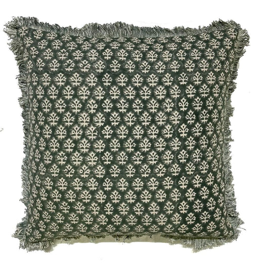Atmacha Home & Living Cushion 45x45 cm / Green BHUTI BLOCK PRINT NAT ON GREEN / 45x45 cm