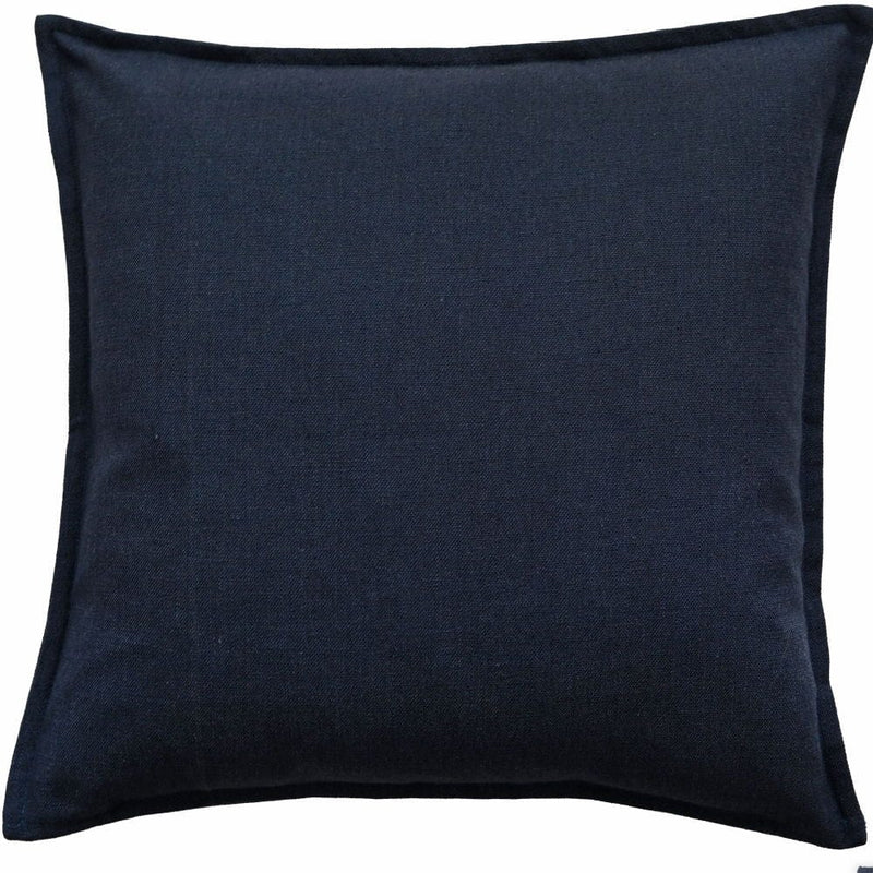 Atmacha Home & Living Cushion 45x45 cm / Navy POLY LINEN MIX WITH FLANGE NAVY / 45x45 cm