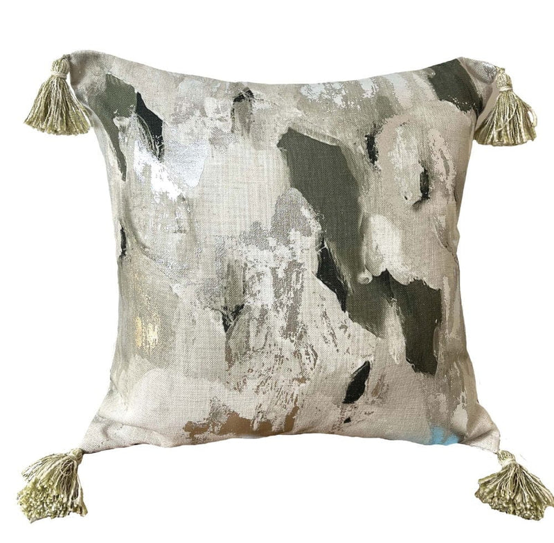 Atmacha Home & Living Cushion 45x45 cm / Olive ABSTRACT METALLIC IN OLIVE / 45x45 cm