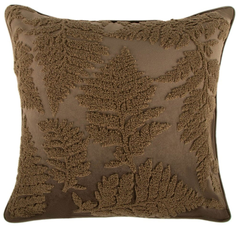 Atmacha Home & Living Cushion 45x45 cm / Olive TERRY LEAVES ON VELVET OLIVE / 45x45 cm
