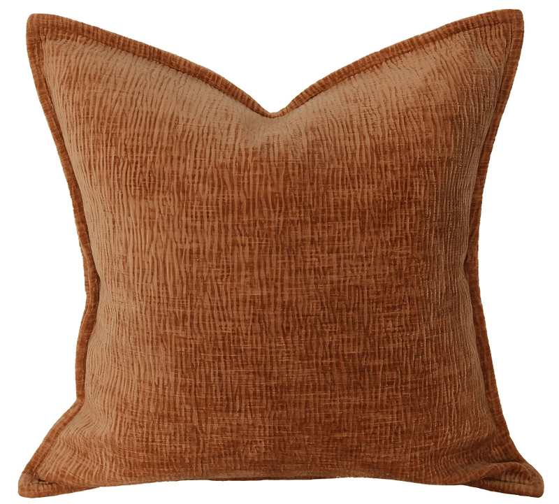 Atmacha Home & Living Cushion 45x45 cm / Rust RIPPLE TEXTURE CHENILLE RUST / 45x45 cm