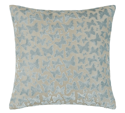 Atmacha Home & Living Cushion 50 x 50 Cut Velvet Butterfly Baby Blue Velv Rev Cushion
