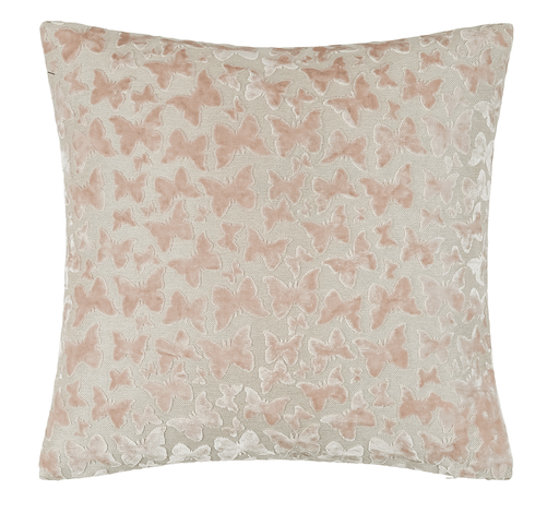 Atmacha Home & Living Cushion 50 x 50 Cut Velvet Butterfly Baby Pink Velv Rev Cushion