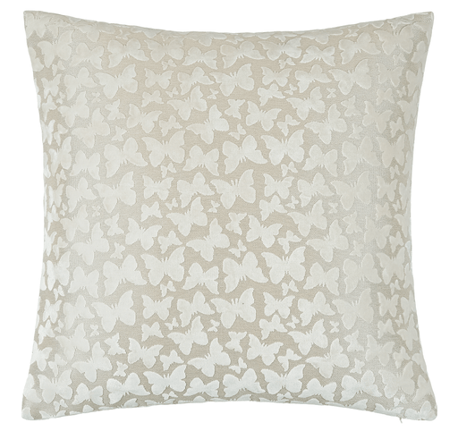 Atmacha Home & Living Cushion 50 x 50 Cut Velvet Butterfly Ivory Velv Rev Cushion