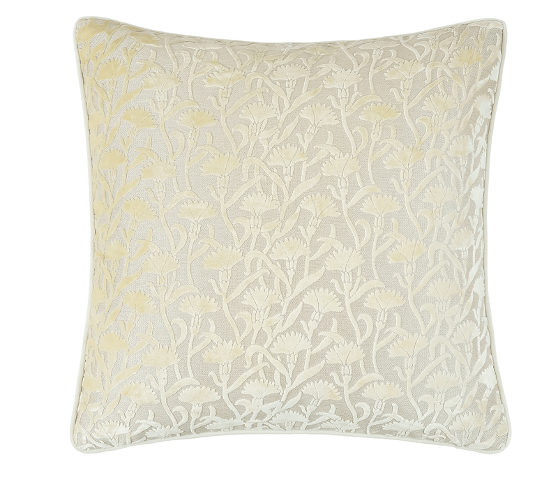 Atmacha Home & Living Cushion 50 x 50 Cut Velvet Floral Buttercup Rev Cushion