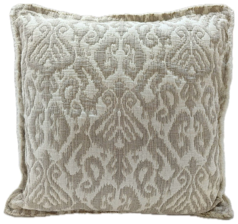 Atmacha Home & Living Cushion 50 x 50 Soft Jaquard Ikat Natural Cushion