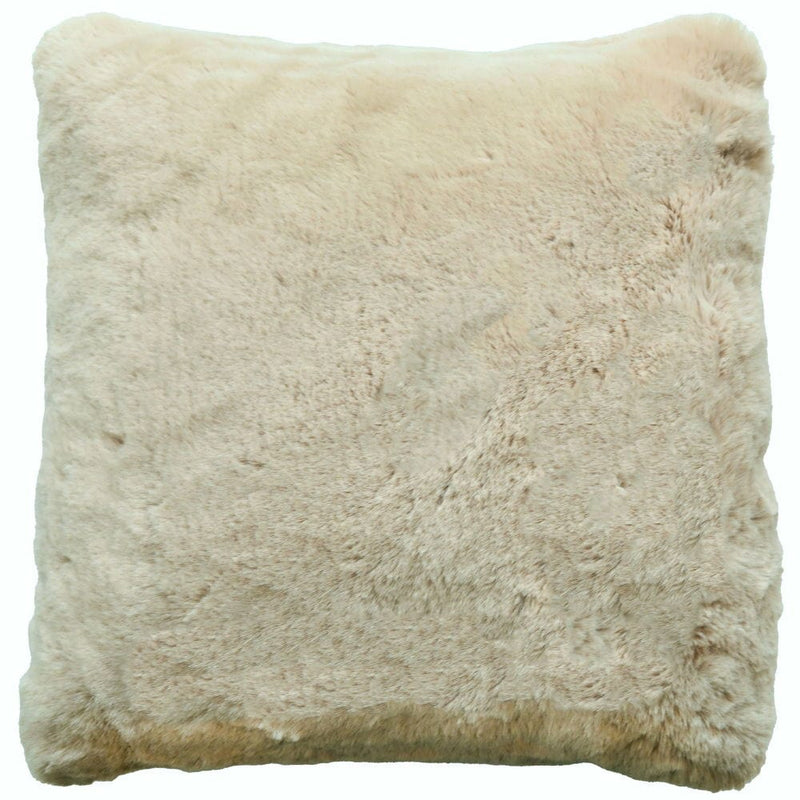 Atmacha Home & Living Cushion 50x50 cm / Assorted LUXURY FAUX RABBIT CUSHION LTBEIGE 50x50 cm